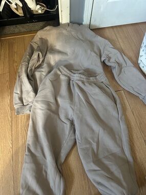 Women’s Taupe Sweatpants - Casual Elastic Waist Joggers